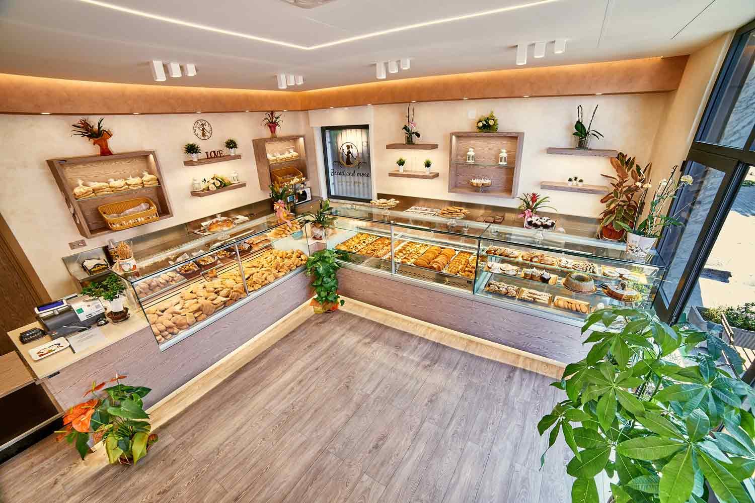 Progettazione e Modelliamo Ambiente commerciali Panificio Ma Ta Design per layout.